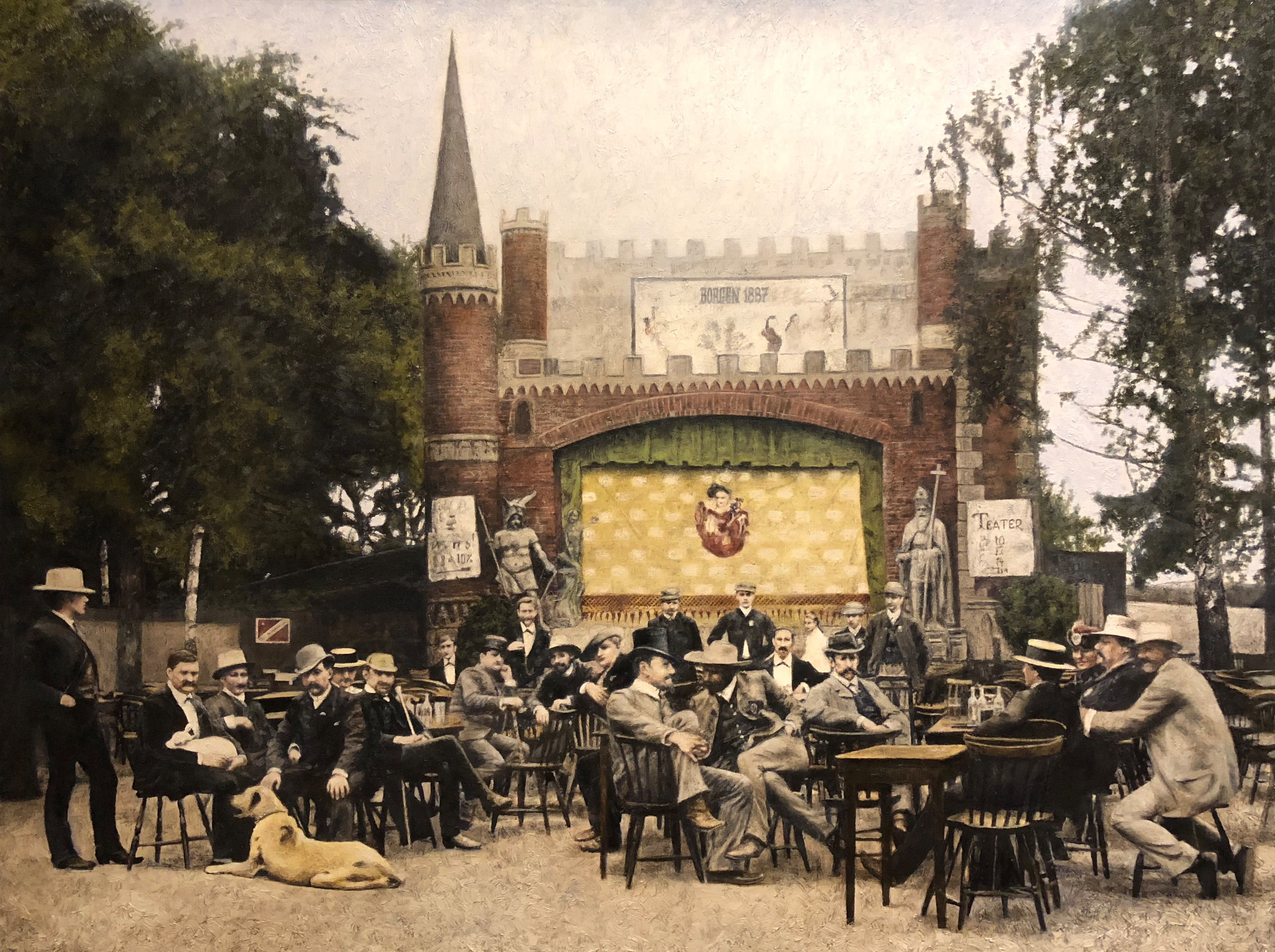 "Borgen, Slottsparken, Kristiania 1887" 