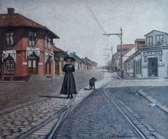 "Vålerenga, Kristiania ca. 1910" 